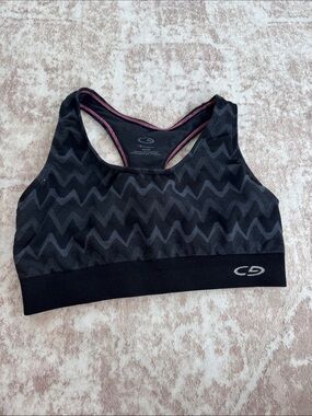 C9 by Champion Black Zigzag Racerback Sports Bra